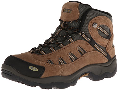 Hi-Tec Men's Bandera Mid Waterproof Hiking Boot, Bone/Brown/Mustard, 9 M US