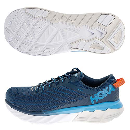 HOKA ONE ONE Men's Arahi 4 Running Shoes, Blue-Navy Blue, 10 US