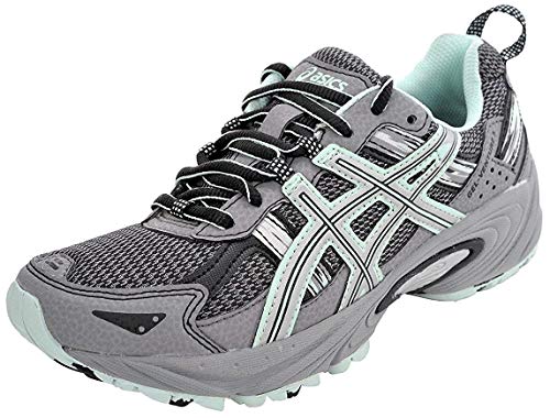 ASICS Women's Gel-Venture 5 Trail Running Shoe, Frost Gray/Silver/Soothing Sea, 9 M US