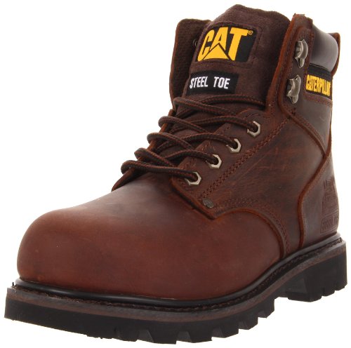 Caterpillar Men's Second Shift Steel Toe Work Boot, Dark Brown, 10.5 M US