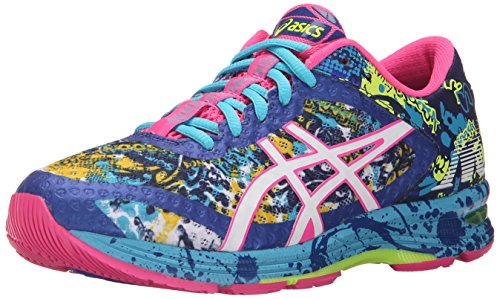 ASICS Women's Gel-Noosa Tri 11 Running Shoe, Asics Blue/White/Hot Pink, 6.5 M US