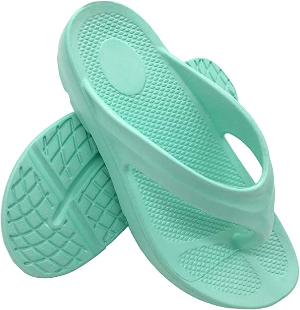 7. FUNKYMONKEY Women's Thong Flip Flop Ultra Soft Arch Support Sandals