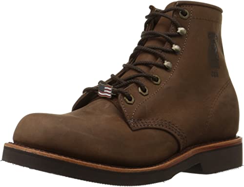9. Chippewa Men’s 6-Inch Rugged Handcrafted Lace-Up Boot