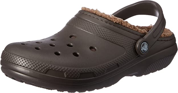 5. Crocs Women's Men's Classic Lined Clog | Warm and Fuzzy Slippers